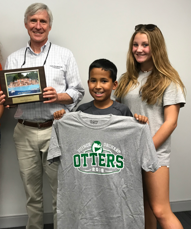 Dr. Charles Harrington DDS Sponsoring the Quince Orchard Otters